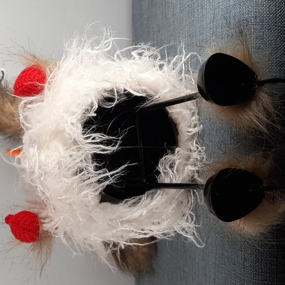 Bouncy Snowman Standing Figure Woodsman Ear Flap Plaid Hat Fun Happy - Picture 8 of 9